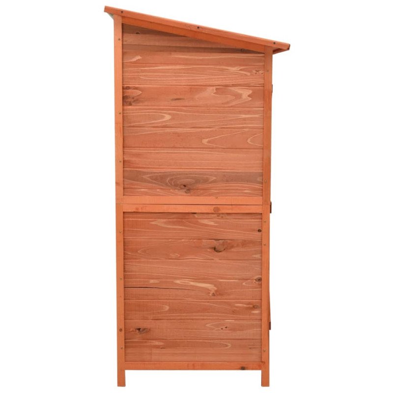 vidaXL Záhradný prístrešok na náradie 136x75x160 cm jedľový masív