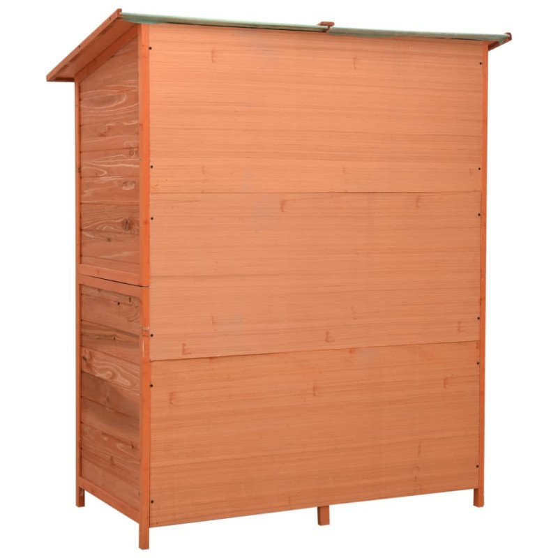 vidaXL Záhradný prístrešok na náradie 136x75x160 cm jedľový masív