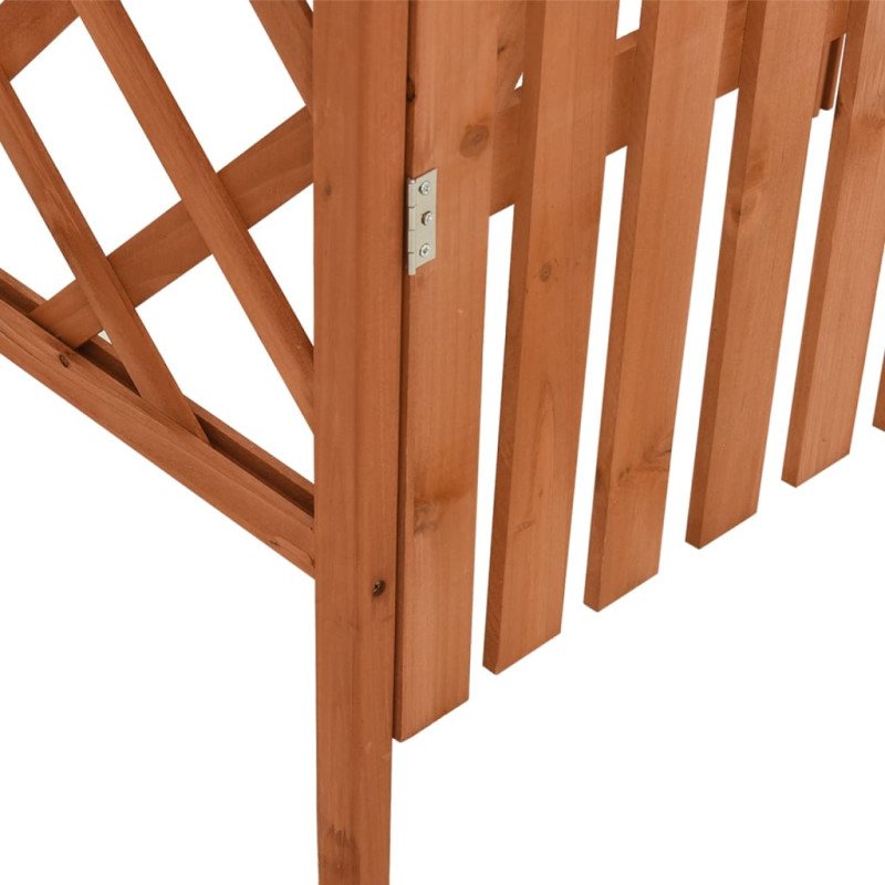 vidaXL Pergola s bránkou 116x40x204 cm masívne jedľové drevo