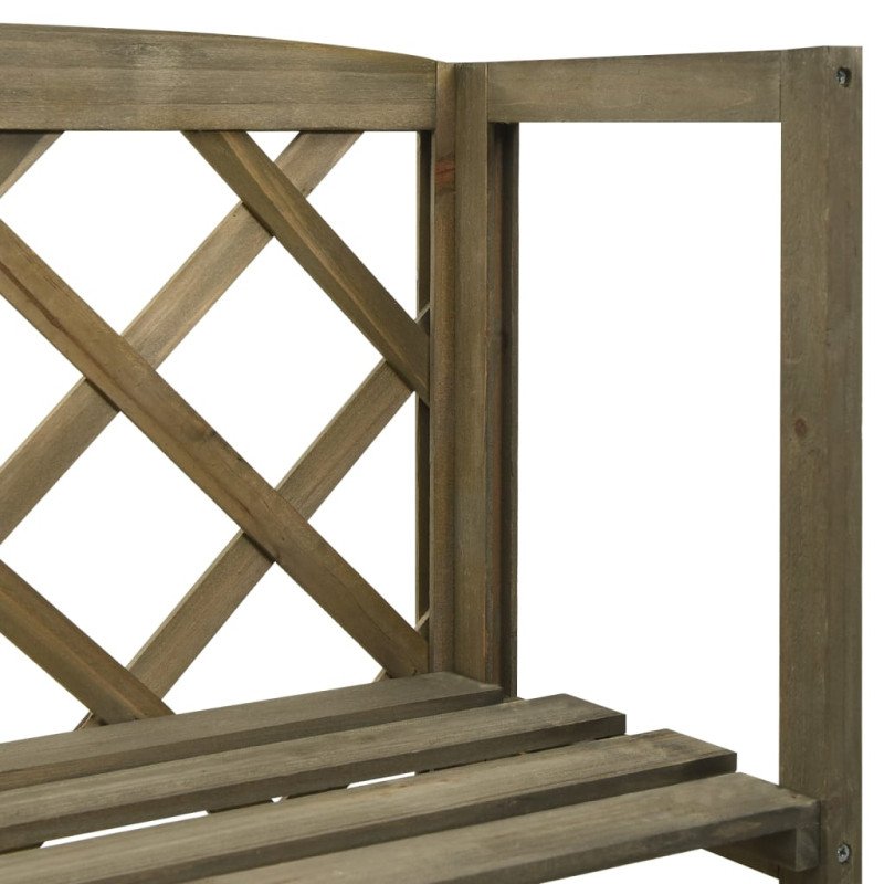 vidaXL Mriežka na rastliny s poličkami 55x30x140 cm masívne jedľové drevo