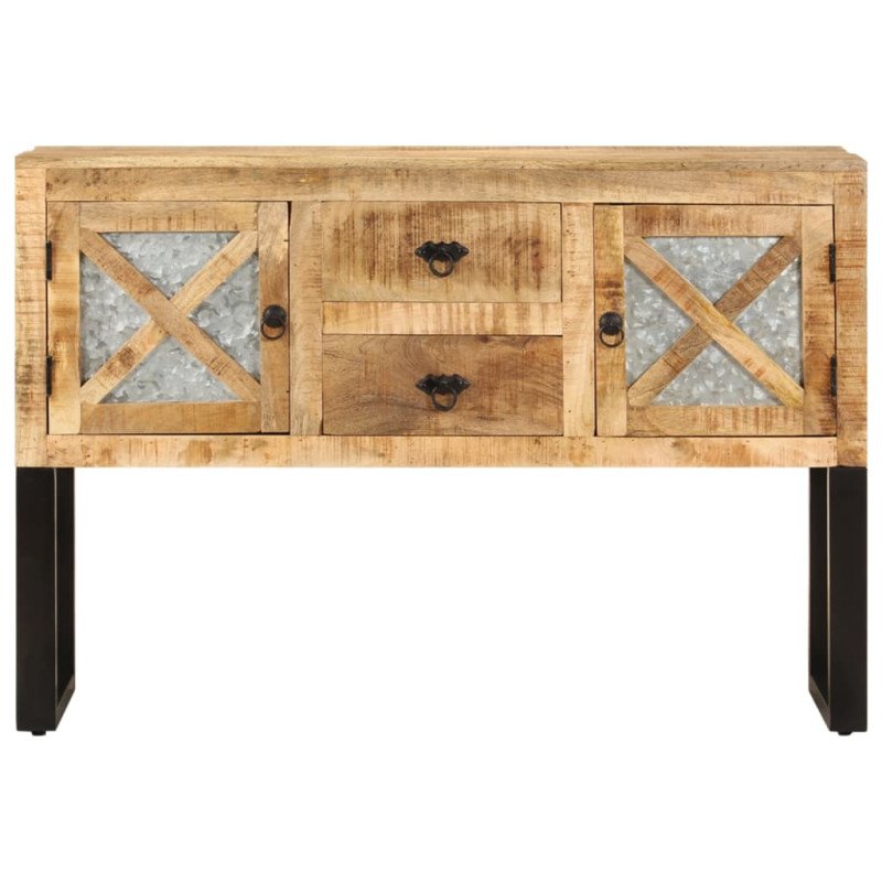 vidaXL Komoda 110x30x74 cm surové mangovníkové drevo