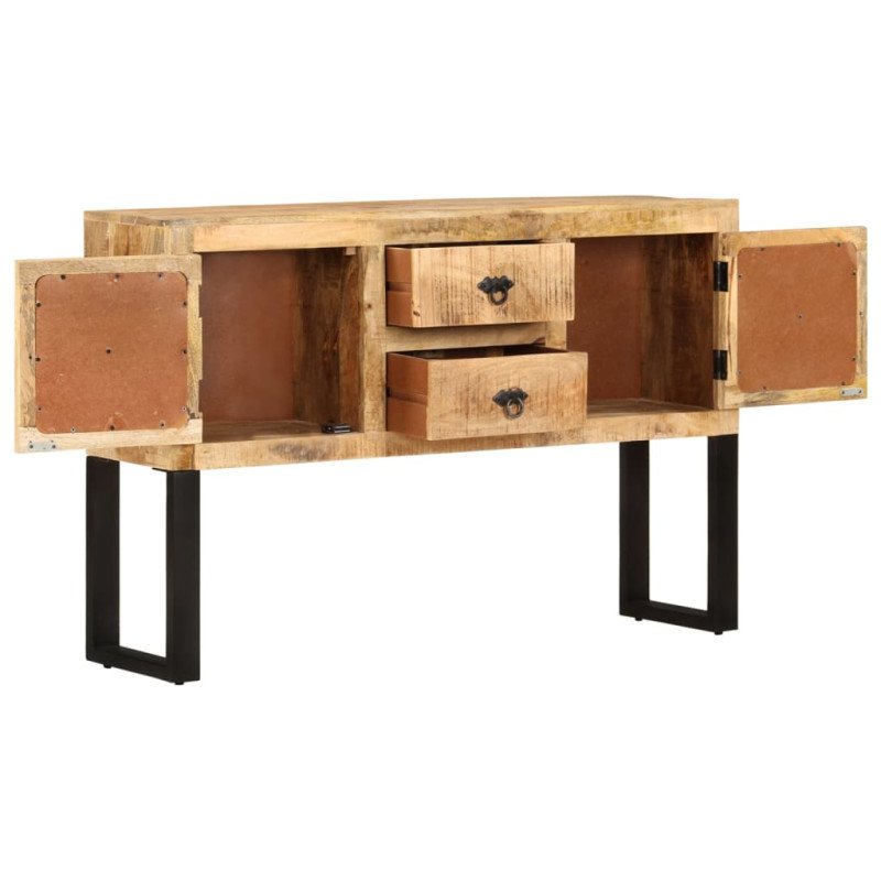vidaXL Komoda 110x30x74 cm surové mangovníkové drevo