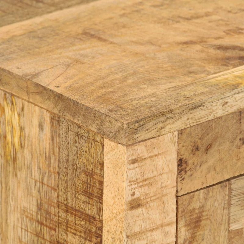 vidaXL Komoda 110x30x74 cm surové mangovníkové drevo