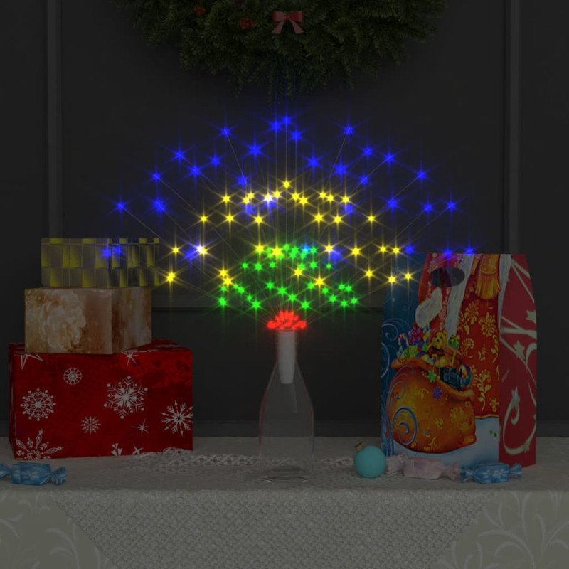vidaXL Vonkajšie vianočné prskavky 2 ks, farebné 20 cm, 280 LED