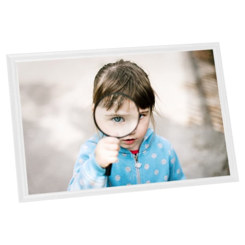 vidaXL Fotorámiky na stôl, koláž 3 ks, biele 21x29,7 cm, MDF