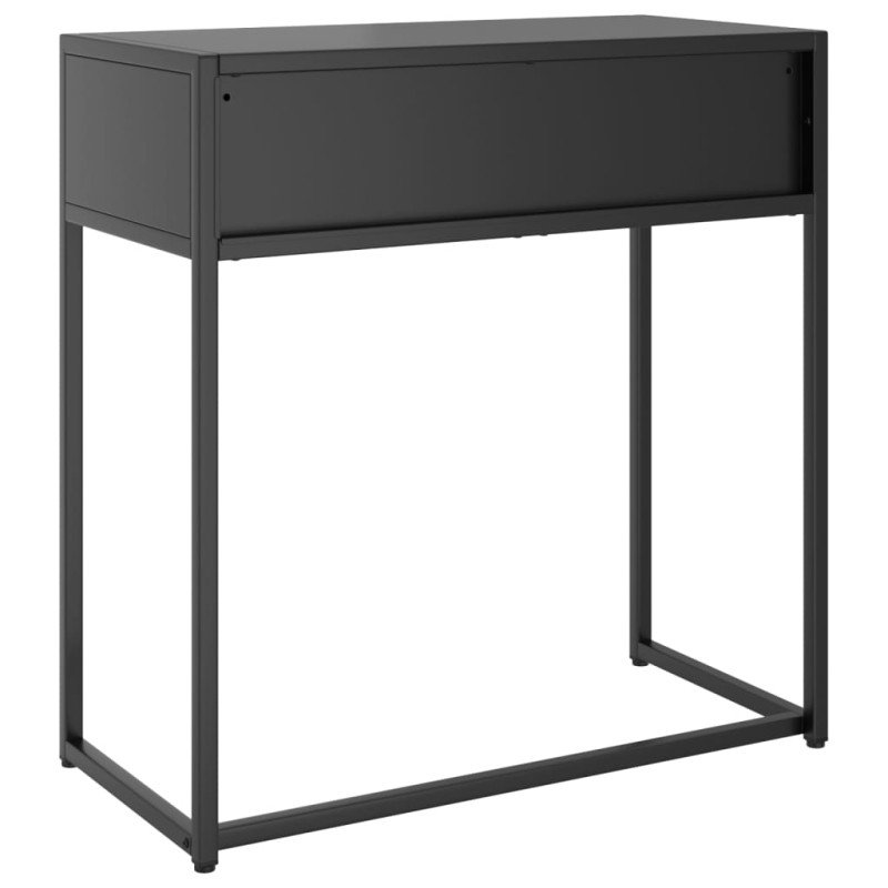 vidaXL Konzolový stolík antracitová 72x35x75 cm oceľ