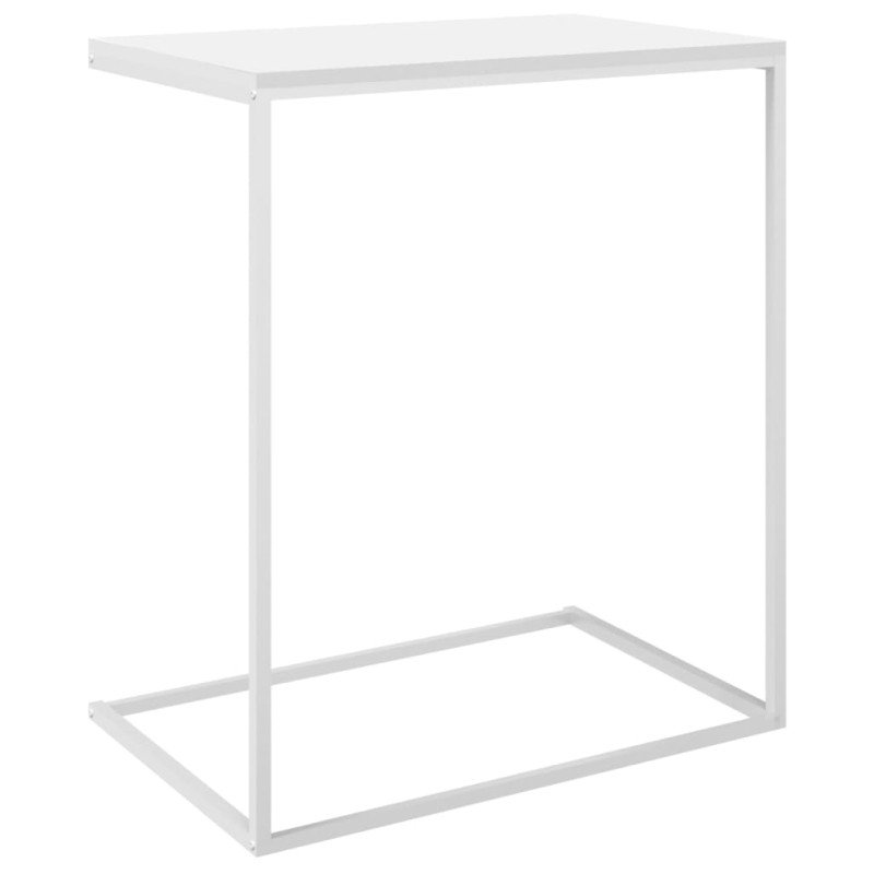 vidaXL Príručný stolík, biely 55x35x66 cm, kompozitné drevo