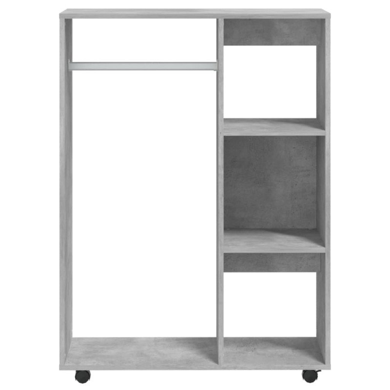 vidaXL Šatník betónovo sivý 80x40x110 cm z drevotriesky