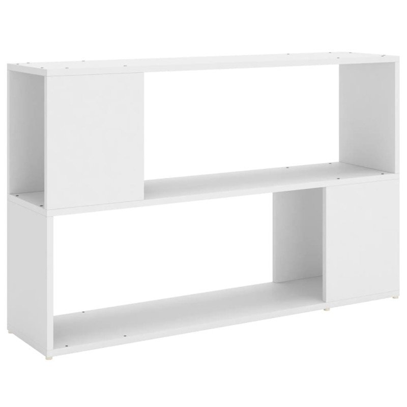vidaXL Knižnica biela 100x24x63 cm drevotrieska