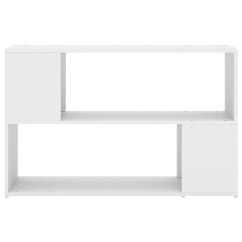 vidaXL Knižnica biela 100x24x63 cm drevotrieska