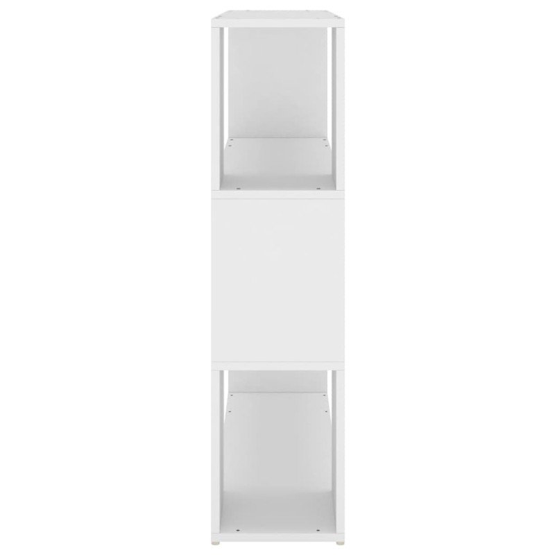 vidaXL Knižnica/deliaca stena biela 100x24x94 cm 