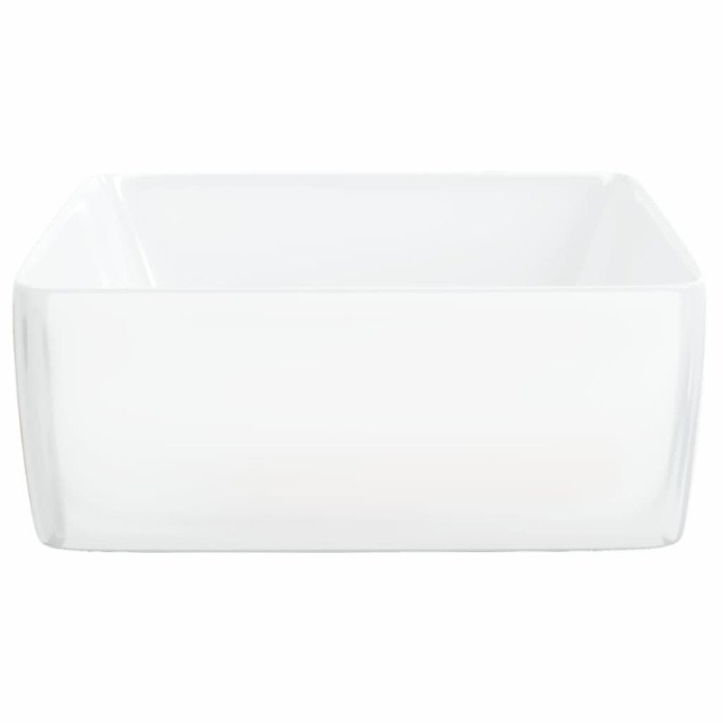 vidaXL Umývadlo biele 48x37x13 cm keramické obdĺžnik
