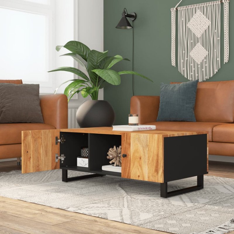 vidaXL Konferenčný stolík 100x54x40 cm masívna akácia a sprac. drevo