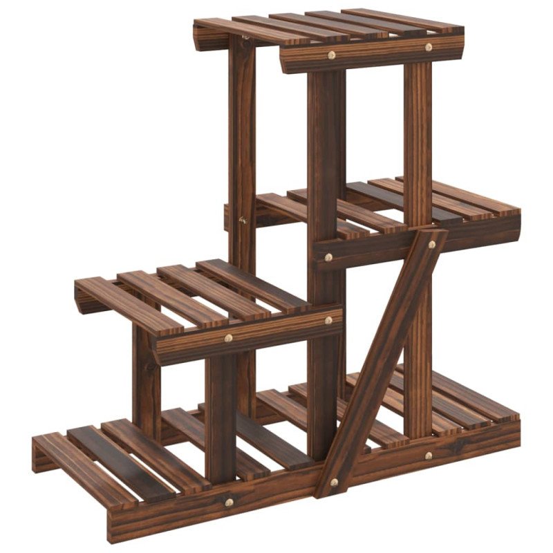 vidaXL Stojan na kvetiny 58x25x51 cm masívna jedľa