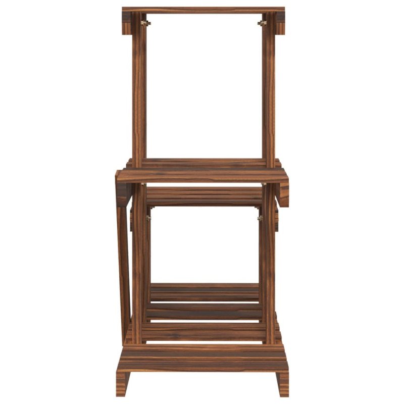vidaXL Stojan na kvetiny 58x25x51 cm masívna jedľa