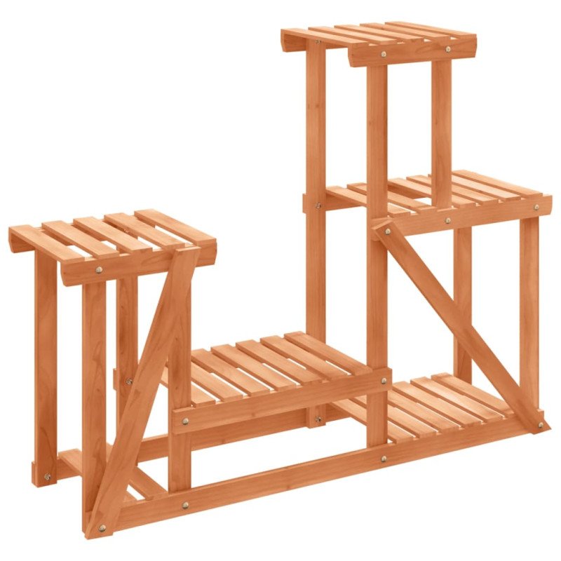 vidaXL Stojan na kvetiny 90x25x73,5 cm masívna jedľa