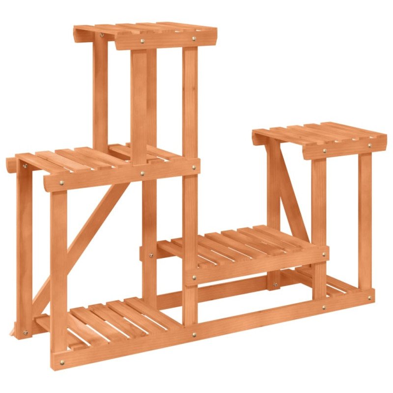 vidaXL Stojan na kvetiny 90x25x73,5 cm masívna jedľa