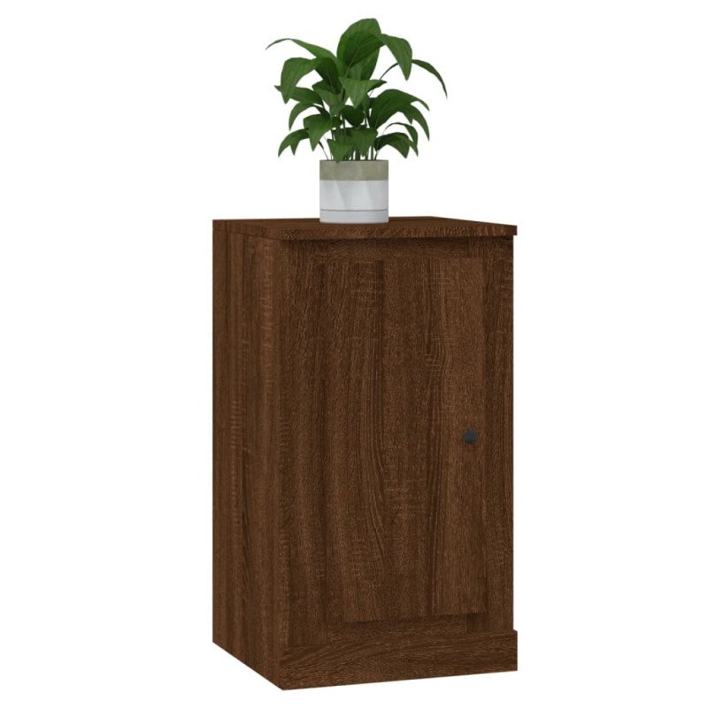 vidaXL Komoda hnedý dub 37,5x35,5x67,5 cm kompozitné drevo