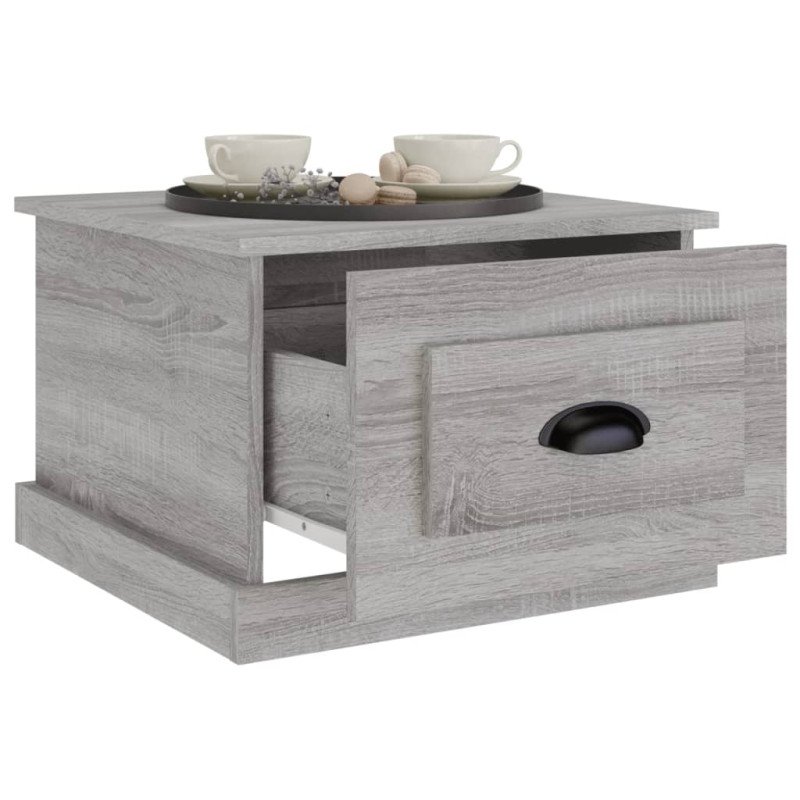 vidaXL Konferenčný stolík Sivý dub sonoma 50x50x35 spracované drevo