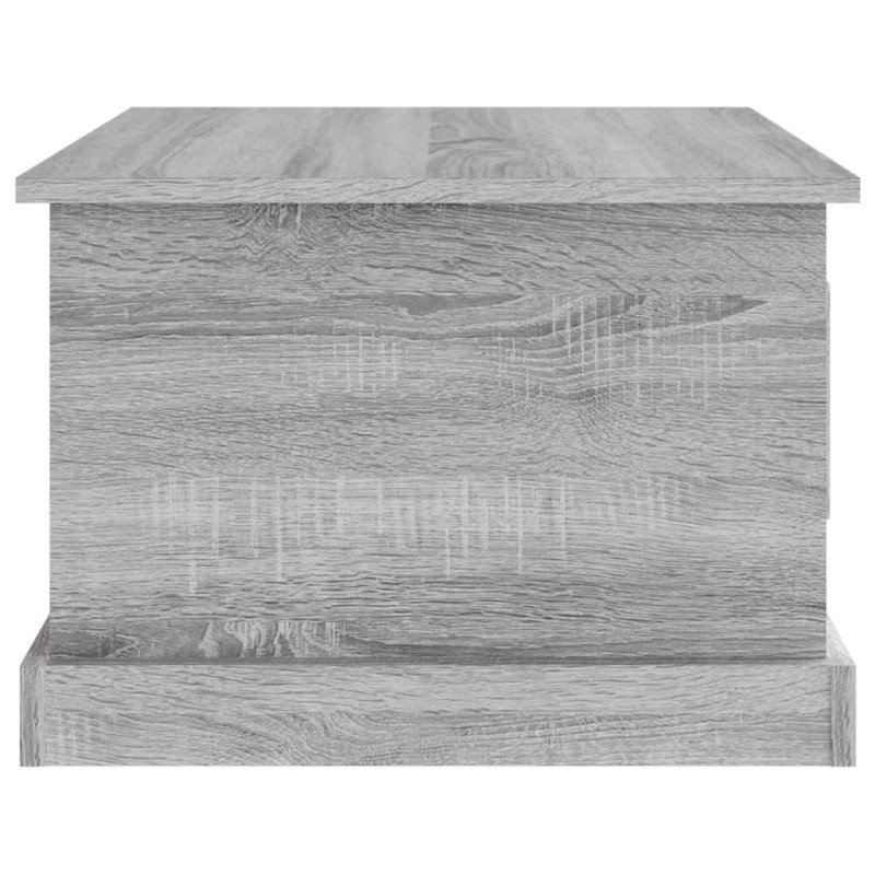 vidaXL Konferenčný stolík Sivý dub sonoma 50x50x35 spracované drevo