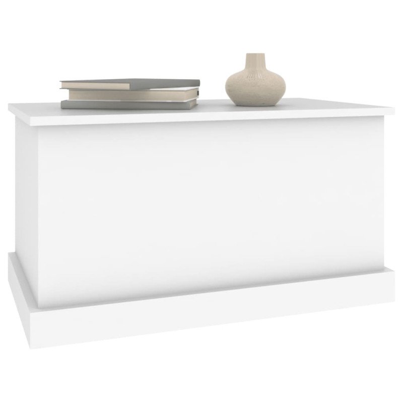 vidaXL Úložný box biely 70x40x38 cm spracované drevo