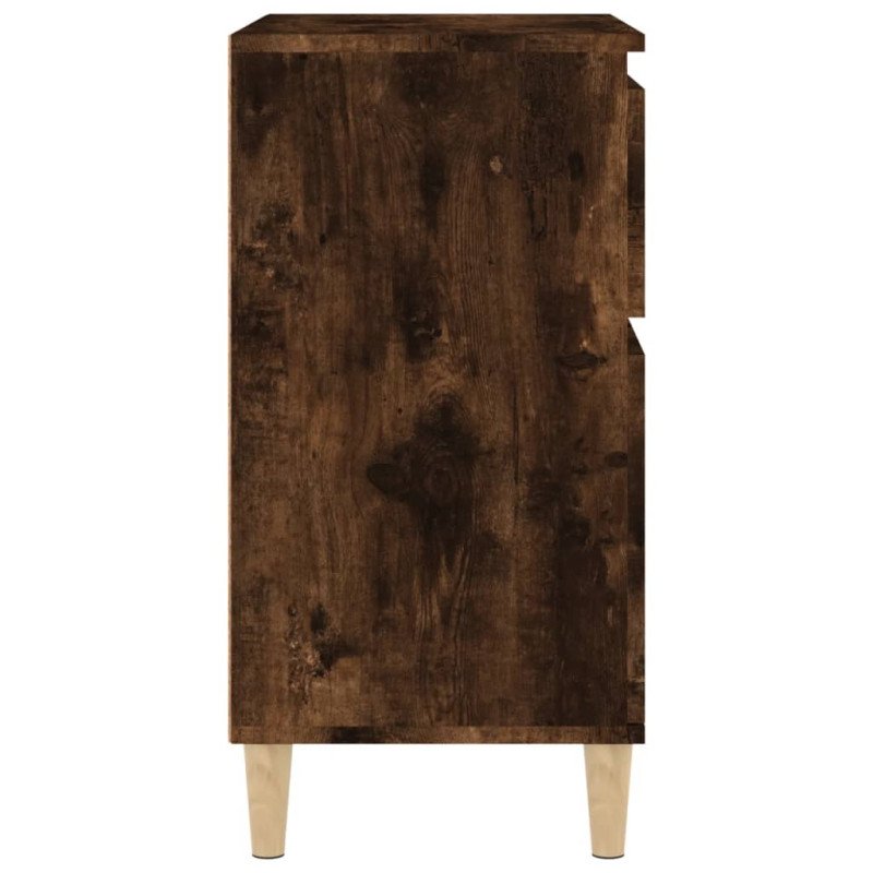 vidaXL Komoda dymový dub 60x35x70 cm spracované drevo