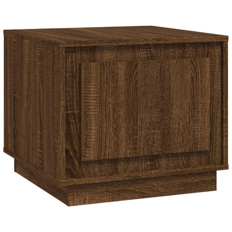 vidaXL Konferenčný stolík hnedý dub 51x50x44 cm spracované drevo