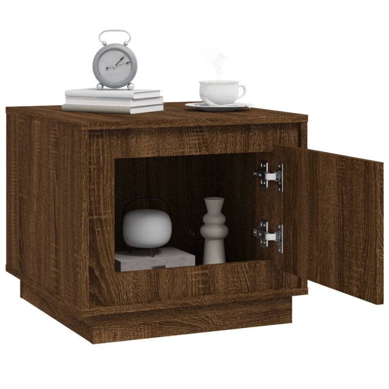 vidaXL Konferenčný stolík hnedý dub 51x50x44 cm spracované drevo