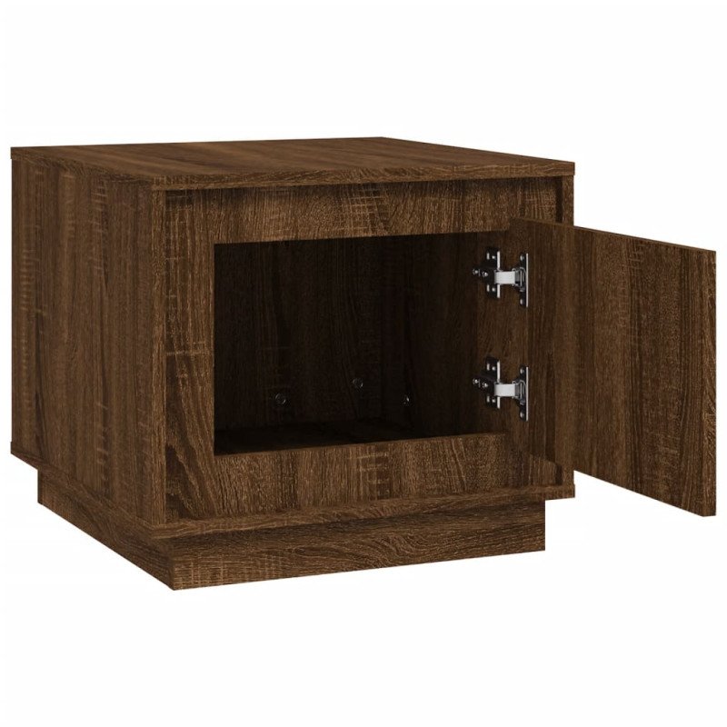 vidaXL Konferenčný stolík hnedý dub 51x50x44 cm spracované drevo
