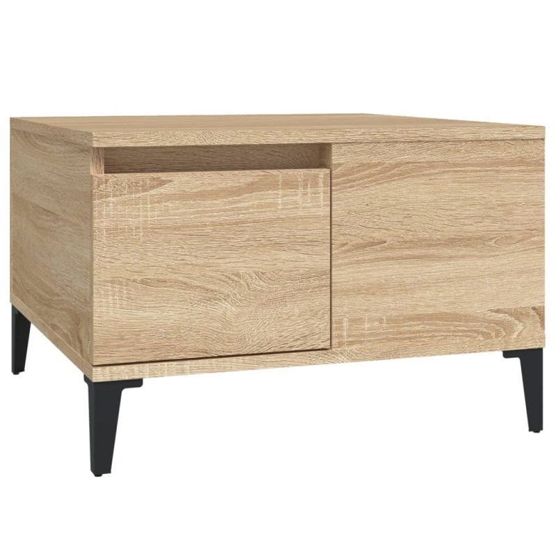 vidaXL Konferenčný stolík dub sonoma 55x55x36,5 cm spracované drevo