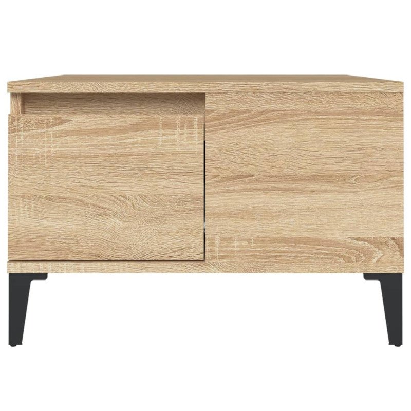 vidaXL Konferenčný stolík dub sonoma 55x55x36,5 cm spracované drevo