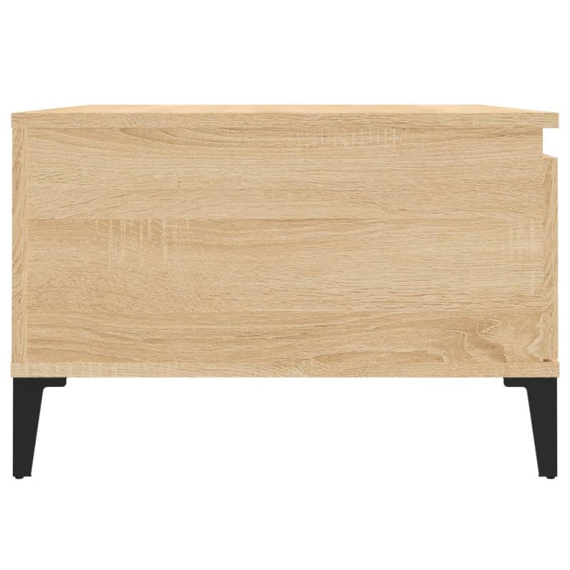vidaXL Konferenčný stolík dub sonoma 55x55x36,5 cm spracované drevo