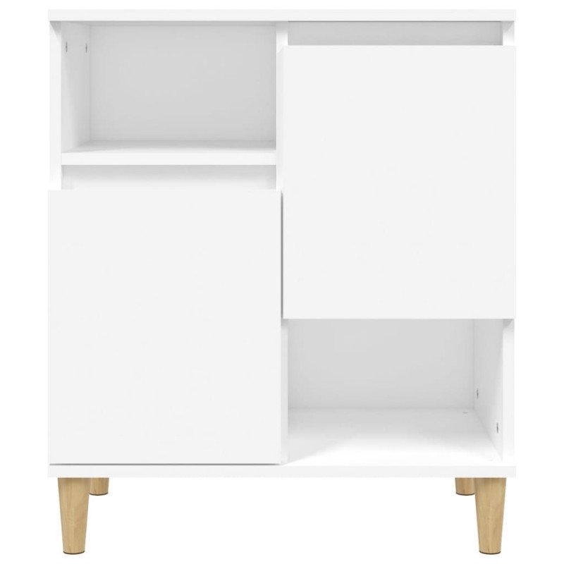 vidaXL Komoda biela 60x35x70 cm spracované drevo