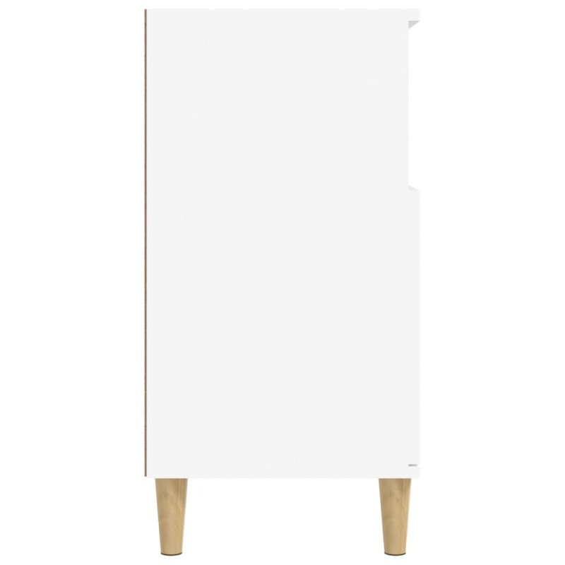 vidaXL Komoda biela 60x35x70 cm spracované drevo