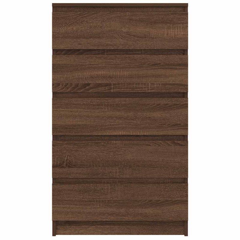 vidaXL Zásuvková skrinka hnedý dub 60x36x103 cm spracované drevo