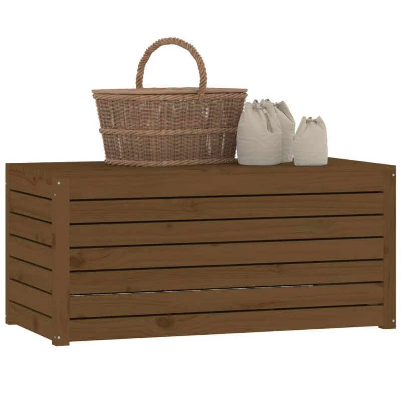 vidaXL Záhradný box medovohnedý 101x50,5x46,5 cm masívna borovica