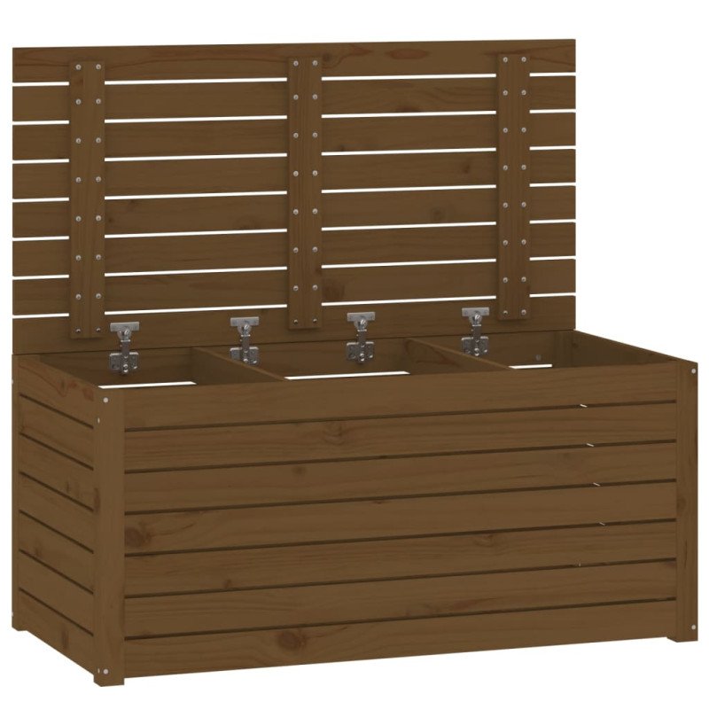 vidaXL Záhradný box medovohnedý 101x50,5x46,5 cm masívna borovica