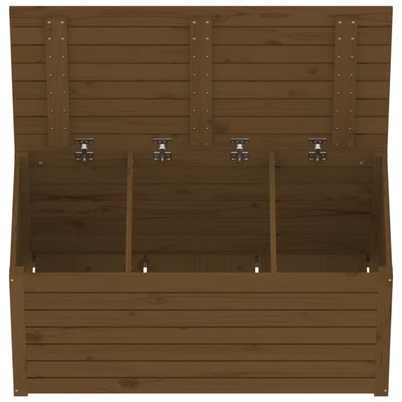 vidaXL Záhradný box medovohnedý 101x50,5x46,5 cm masívna borovica
