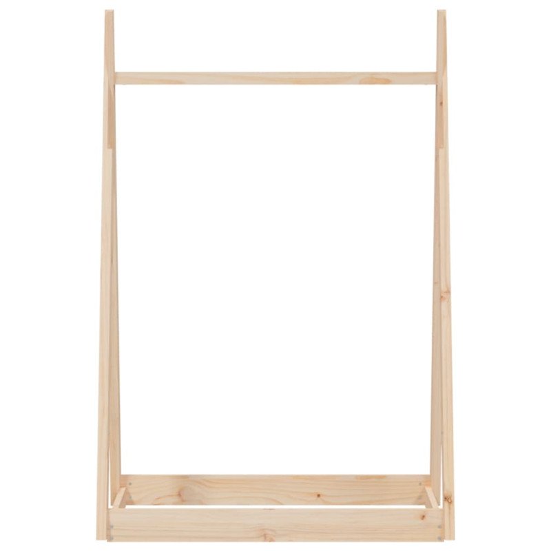 vidaXL Stojan na šaty 100x45x150 cm masívna borovica