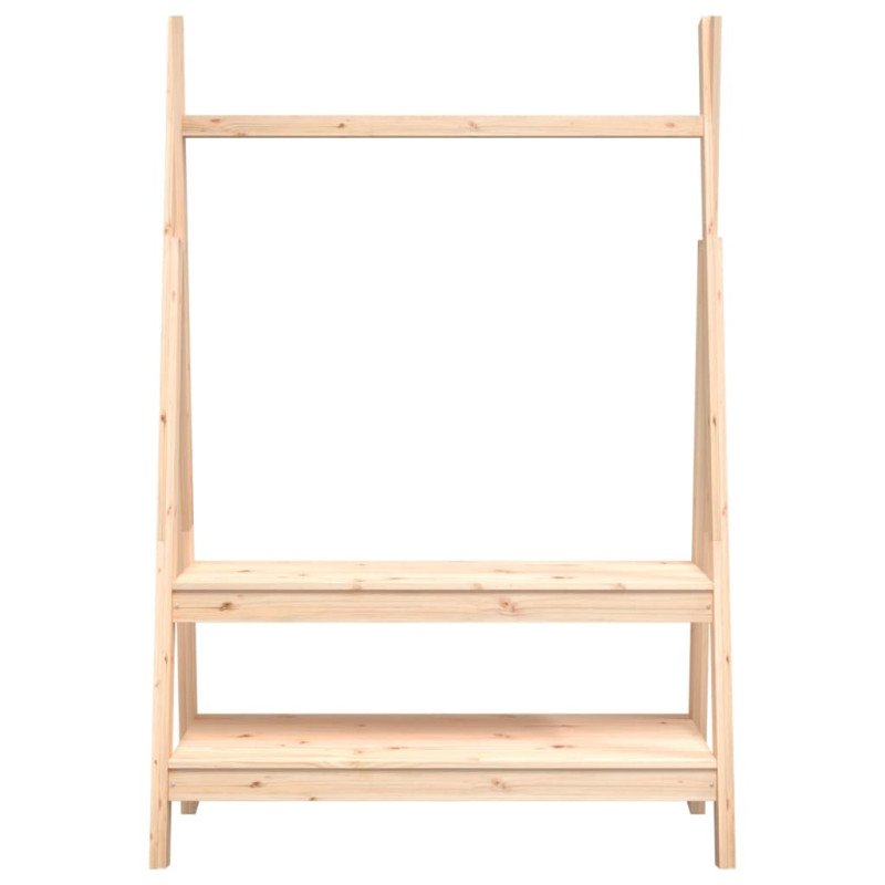 vidaXL Stojan na šaty 100x45,5x150 cm masívna borovica