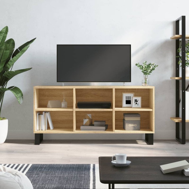 vidaXL TV skrinka dub sonoma 103,5x30x50 cm, kompozitné drevo