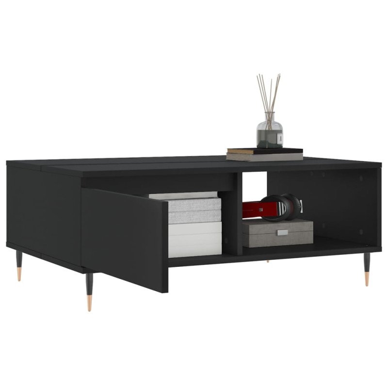vidaXL Konferenčný stolík čierny 90x60x35 cm kompozitné drevo