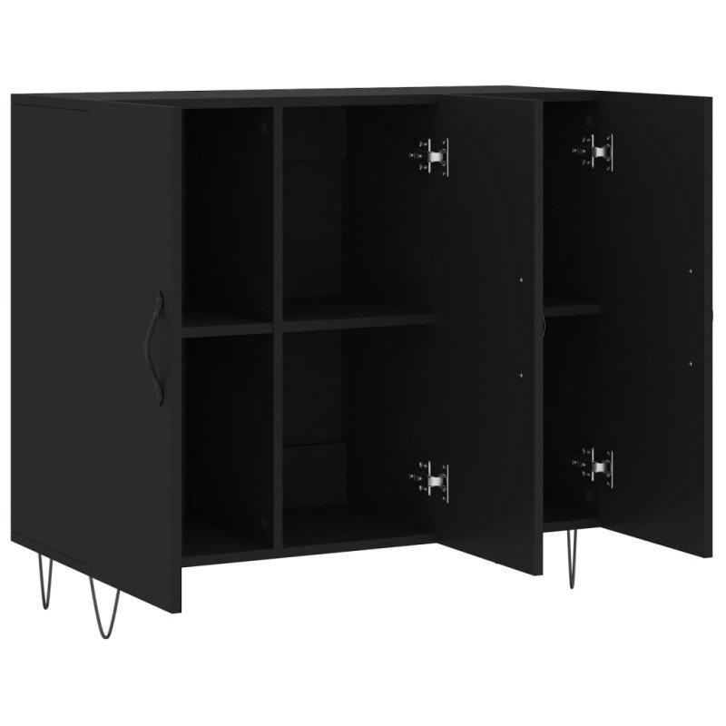 vidaXL Komoda biela 90x34x80 cm kompozitné drevo