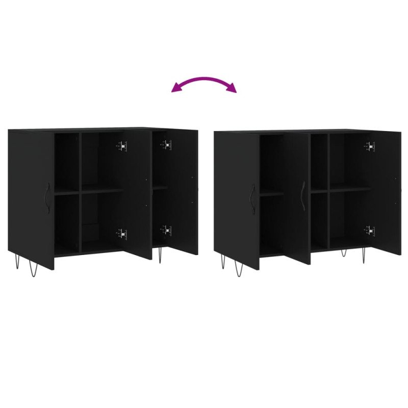 vidaXL Komoda biela 90x34x80 cm kompozitné drevo
