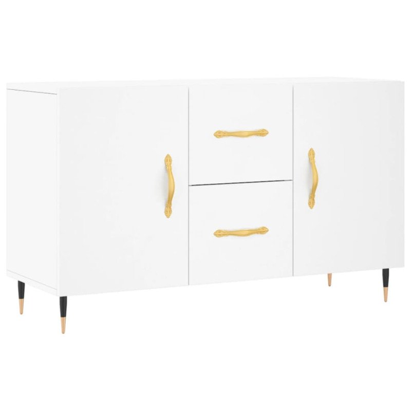 vidaXL Komoda, biela 100x36x60 cm, kompozitné drevo