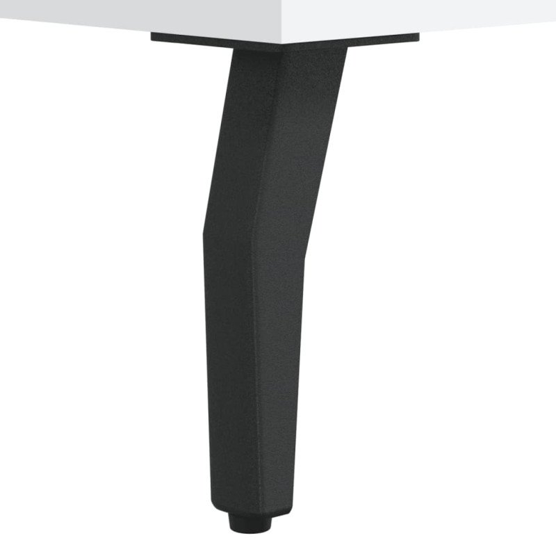 vidaXL Vysoká skrinka biela 69,5x31x115 cm kompozitné drevo
