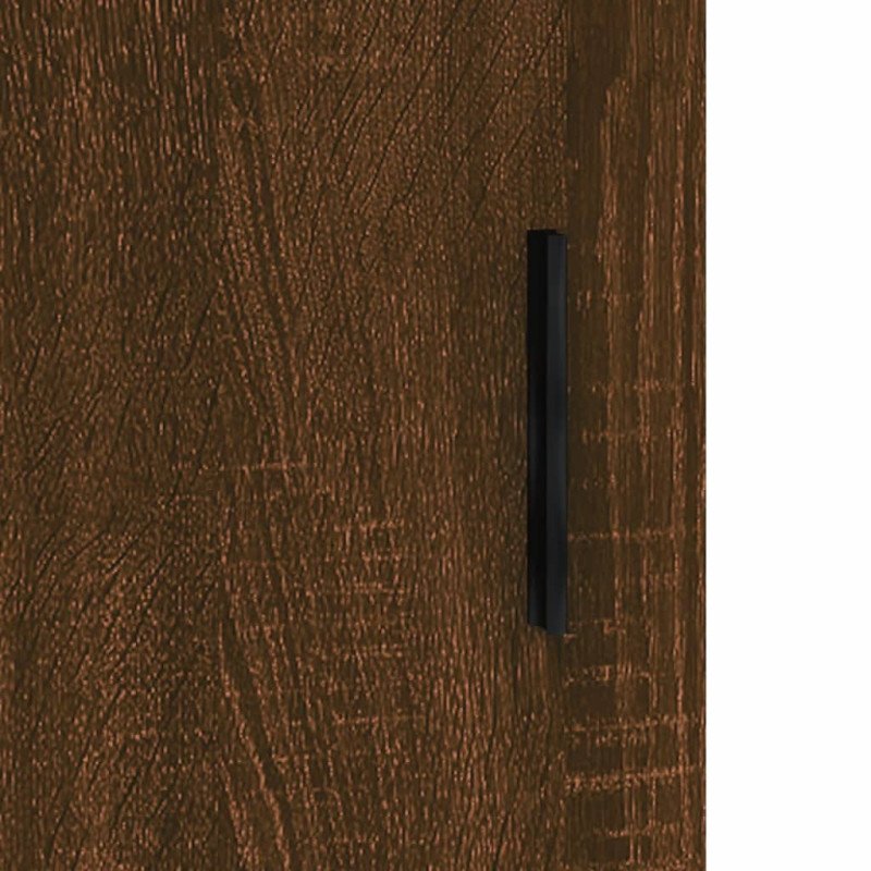 vidaXL Vysoká skrinka hnedá dub 69,5x31x115 cm kompozitné drevo