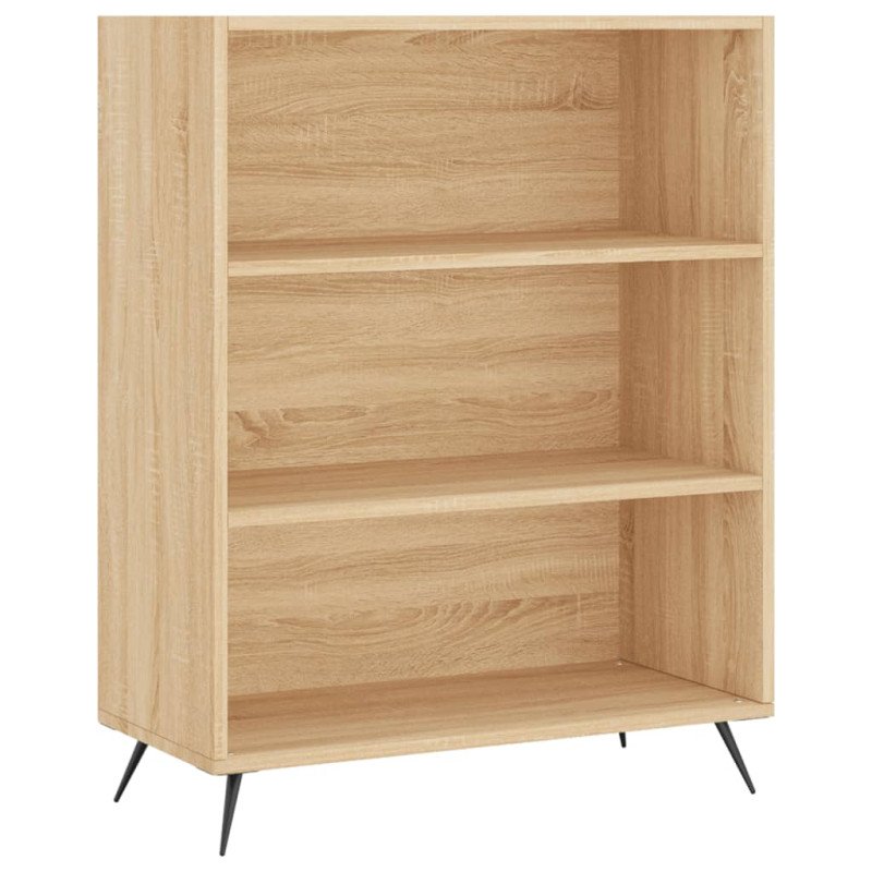 vidaXL Knižnica dub sonoma 69,5x32,5x90 cm kompozitné drevo