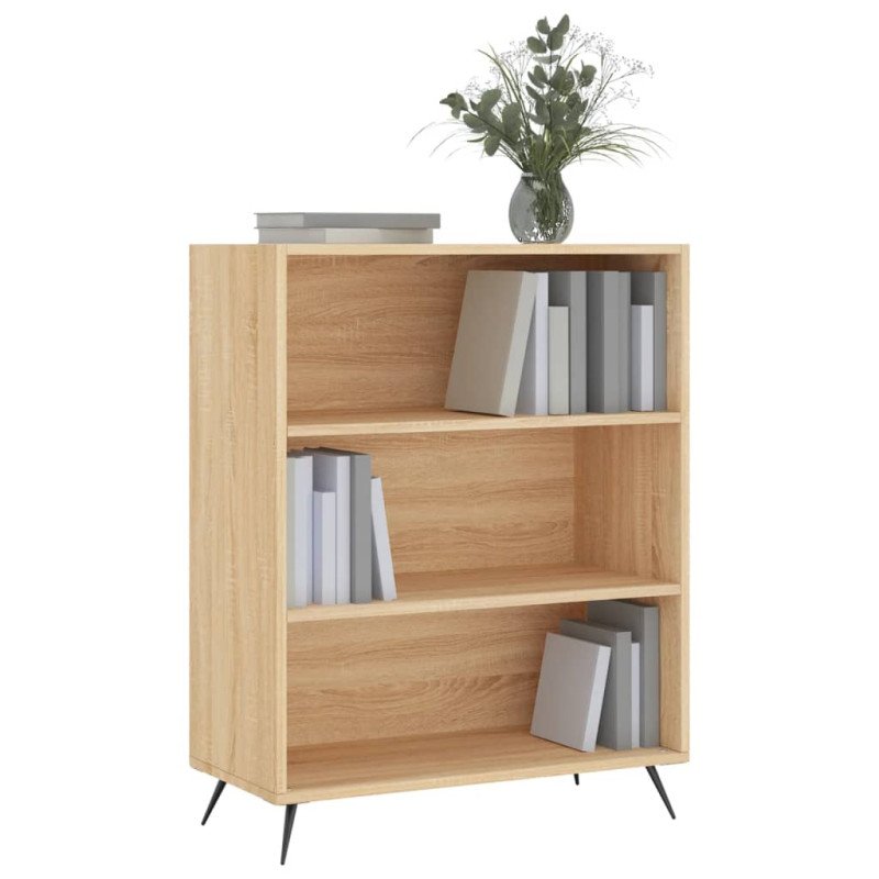 vidaXL Knižnica dub sonoma 69,5x32,5x90 cm kompozitné drevo