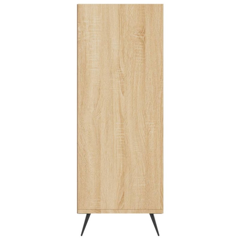 vidaXL Knižnica dub sonoma 69,5x32,5x90 cm kompozitné drevo